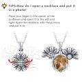wholesale 925 Sterling Silver Oxidized Daisy Flower Pendant Necklaces Vintage s for Mom/Mother's Day/Teen Girls/Women-0-2