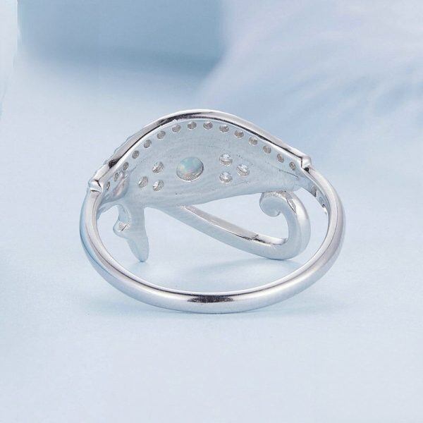 Sterling Silver Egyptian Eye of Horus Stacking Rings-3