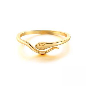 Sterling Silver Snake Adjustable Rings-0