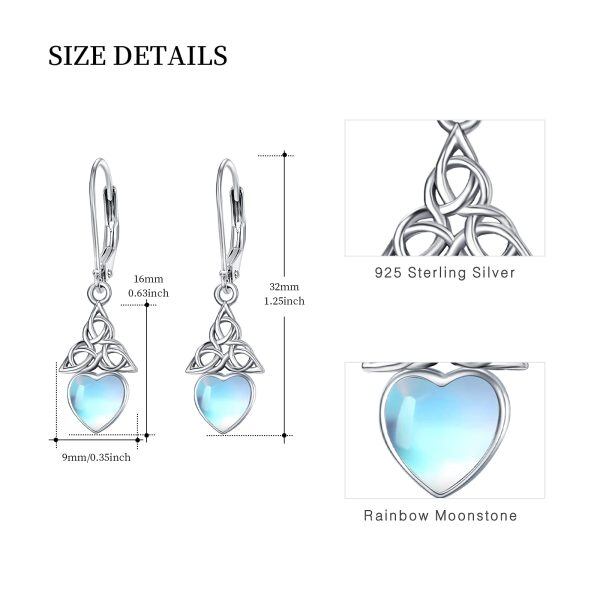 Sterling Silver Celtic Dangle and Drop Earrings-3