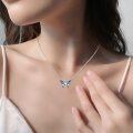 wholesale 925 Sterling Silver Celtic Knot Butterfly Pendant Necklace for Women Girls-0-6
