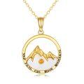 wholesale 14K Gold Mountain Faith Necklace with Mustard Seed Pendant-0-0