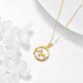 wholesale 14K Gold Mountain Faith Necklace with Mustard Seed Pendant-0-3