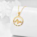 wholesale 14K Gold Mountain Faith Necklace with Mustard Seed Pendant-0-4