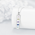 wholesale 925 Sterling Silver Chakra Stone Moon Phase Triple Goddess Pendant Necklaces Gifts for Women-0-5