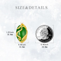 wholesale Gold-Plated 925 Sterling Silver Green Jade Snake Design Pendant Necklace for Women-0-1