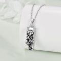 wholesale 925 Sterling Silver Tree of Life Cremation Jewelry Keepsake Pendant Urn Necklace for Ashes with Black Enamel and Chain-0-3