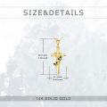 wholesale 14K Gold Butterfly Cross Pendant Necklace 14K Gold Chain s for Mom Sisters-0-1