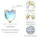 wholesale 925 Sterling Silver Blue Opalite Heart Stud Earrings 6mm Hypoallergenic Jewelry for Women and Girls-0-11