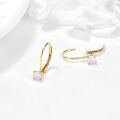 wholesale 14K Gold Leverback Opal Studs for Women Ideas-0-4