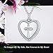 wholesale 925 Sterling Silver Heart Pendant Necklace with Cross and Infinity Symbol - Forever in My Heart Cremation Jewelry for Ashes Keepsake-0-20