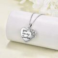 wholesale 925 Sterling Silver Sunflower Heart Photo Locket Pendant Necklace for Women's s-0-4