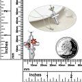 wholesale 925 Sterling Silver Cross Pendant with Flower and Insect Elements Cremation Jewelry for Ashes Keepsake Memorial Urn Necklace-0-2