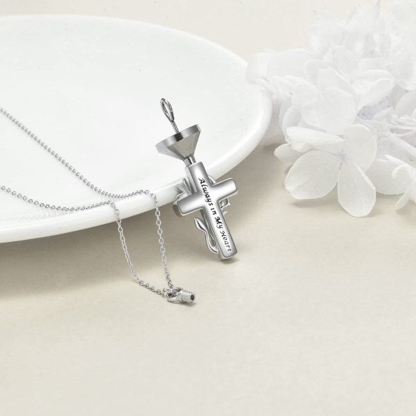 Sterling Silver Ladybug Urn Necklace-5