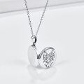wholesale 925 Sterling Silver Wolf Head Round Custom Pendant Necklace for Women Mom Wife-0-4