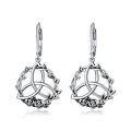 wholesale 925 Sterling Silver Celtic Knot & Roses Dangle Earrings for Women-0-16
