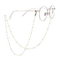 wholesale Gold-Plated 925 Sterling Silver Beaded Glasses Chain - Elegant Eyewear Accessory for Women (71 cm)- Gold Plated