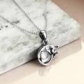 wholesale 925 Sterling Silver Animal Shape Pet Cremation Jewelry Urn Keepsake Pendant Necklace with Funnel and Keychain-0-3