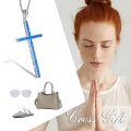 wholesale Sterling Silver Cross Necklace Philippians 4 13 I Can Do All Things Inspirational Gift-0-2