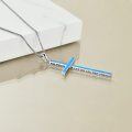wholesale Sterling Silver Cross Necklace Philippians 4 13 I Can Do All Things Inspirational Gift-0-5