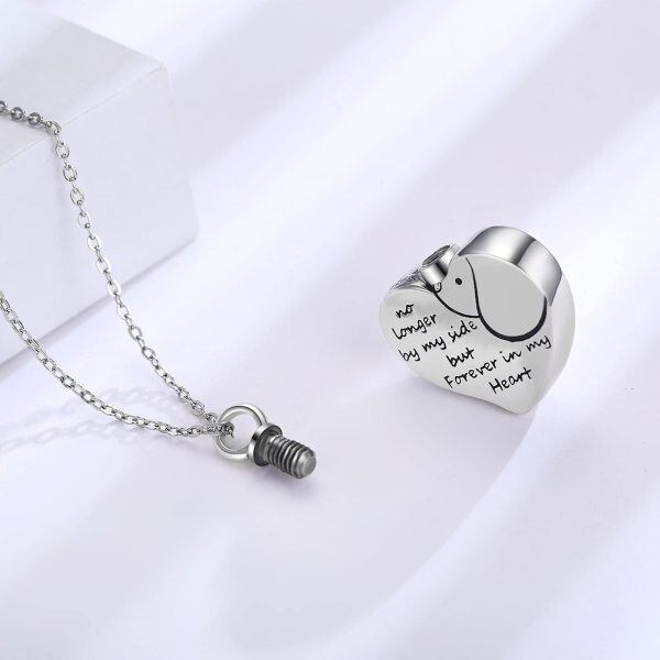 Sterling Silver Dog Urn Necklace-6