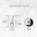 wholesale 925 Sterling Silver Tree of Life Moonstone Teardrop Dangle Earrings for Women-0-1