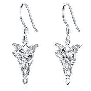 Sterling Silver "Lord of The Rings"Drop Earrings-0