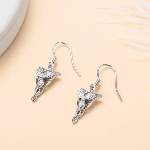 Sterling Silver "Lord of The Rings"Drop Earrings-3