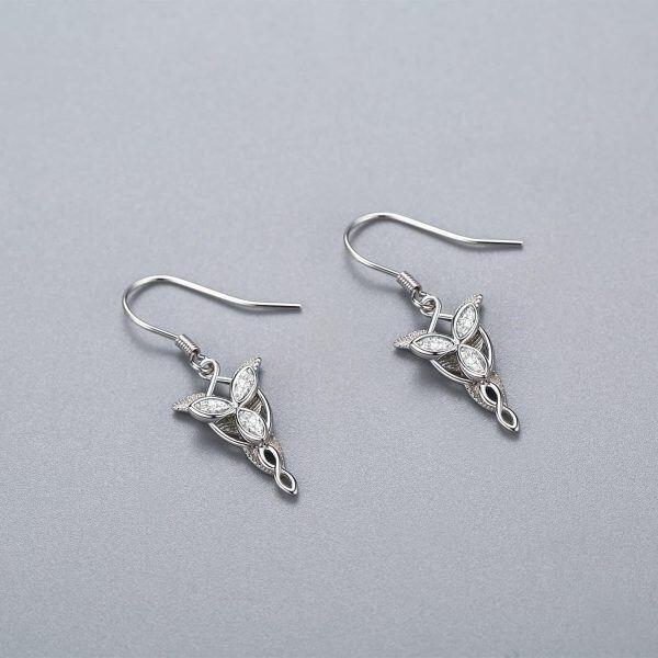 Sterling Silver "Lord of The Rings"Drop Earrings-4