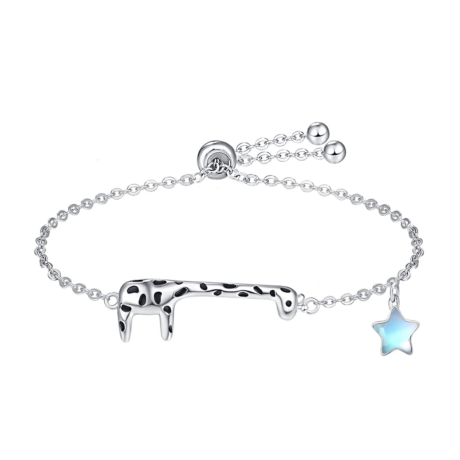 wholesale Sterling Silver Giraffe Bracelets - Oxidized/Oxidised- Oxidized/Oxidised