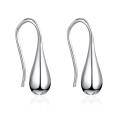 wholesale 925 Sterling Silver Teardrop Dangle Earrings Minimalist Waterdrop s for Her Bridesmaid Proposal Engagement Anniversary Present 4cm Long-0-12