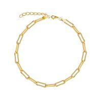 wholesale 925 Sterling Silver 925 Gold Plated 5mm Link Chain Bracelet for Women- Rose Gold Plated