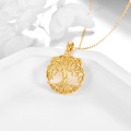 wholesale Yellow Gold 14K Tree of Life Pendant Necklace for Women - Family Jewelry-0-2
