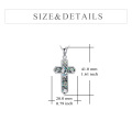 wholesale 925 Sterling Silver Abalone Shell I Am A Child of God Pendant Necklaces for Girls Boys Kids Baptism s 36 Chain-0-1