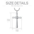 wholesale 925 Sterling Silver &  Knot Cross Pendant Necklaces for Men/Women - Celtic Crucifix Faith s-0-1