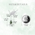 wholesale 925 Sterling Silver Green Moss Agate Leaf Pendant Necklace for Women-0-1