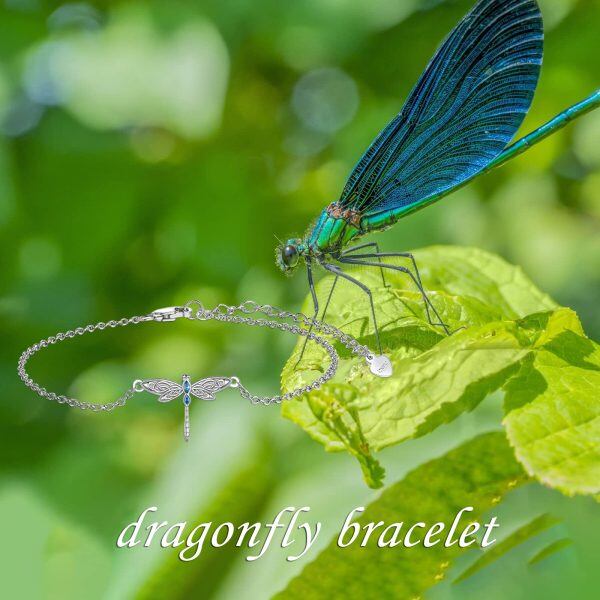 Sterling Silver Dragonfly Celtic Chain Bracelets-2