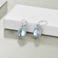 wholesale 925 Sterling Silver Blue Opalite Drop Earring Leverbacks for Women-0-5