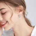 wholesale Sterling Silver Gemstone Leverback Dangle Drop Filigree Earrings for Women-0-3