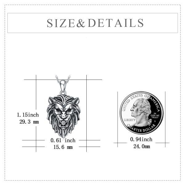 Sterling Silver Lion Urn Necklaces-1