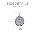 wholesale 925 Sterling Silver Grey Agate Tree of Life Urn Pendant Keepsake s for Ashes Memorial-0-1