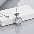 wholesale 925 Sterling Silver Grey Agate Tree of Life Urn Pendant Keepsake s for Ashes Memorial-0-4