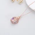 wholesale 925 Sterling Silver Rainbow Crystal Tree of Life Cremation Jewelry Pendant Necklace-0-11