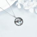 wholesale 925 Sterling Silver Moonstone Dragon Necklace Pendant for Women Girls Birthday Gifts-0-2
