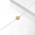 wholesale 14K Gold Diamond Sunflower Bracelet for Women - You Are My Sunshine Gift Idea-0-5