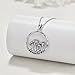 wholesale 925 Sterling Silver Mushroom Circle Necklace with CZ Stones Gothic Jewelry for Women-0-11