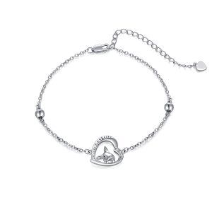 Sterling Silver Bunny Chain Bracelets-0