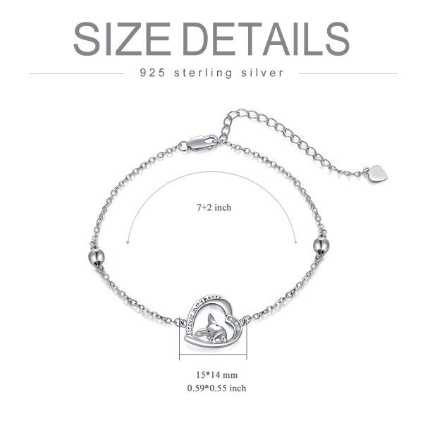 Sterling Silver Bunny Chain Bracelets-1