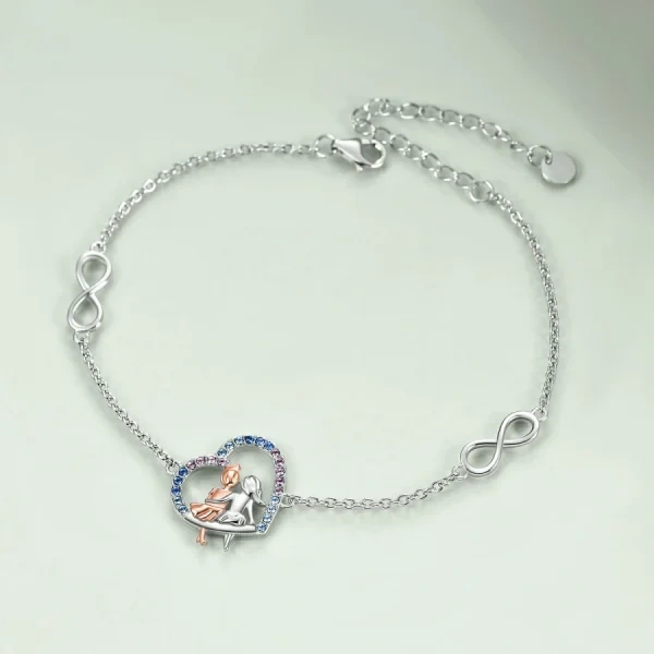 Sterling Silver Sisters Forever Chain Bracelets-2