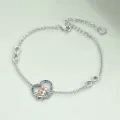 wholesale 925 Sterling Silver Non-Gemstone Ballerina Charm Bracelet for Women - Medium Size-0-2
